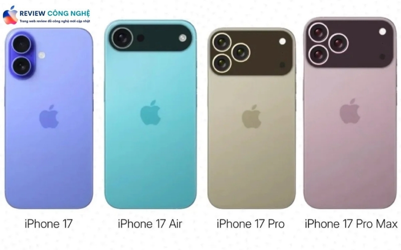 Bảng Màu iPhone 17 Chính Thức: Phân Loại Theo Phiên Bản